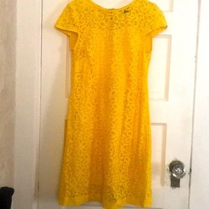 Tommy Hilfiger lace yellow dress
